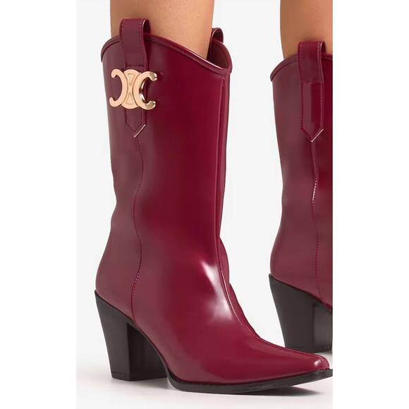 LEMONADE Shoes - NEW LEMONADE women's cecily aman western boots in burgundy